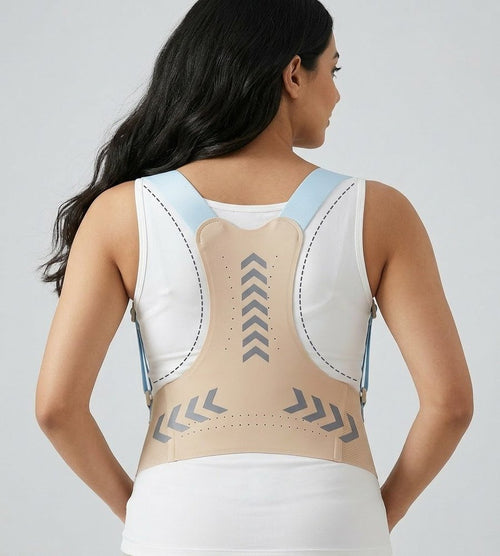 Vue dos — système de soutien Momybelly avec correction posturale